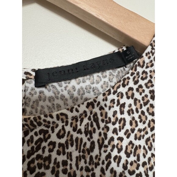 JENNI KAYNE Leopard T-Shirt Dress, Size Small - Picture 5 of 8
